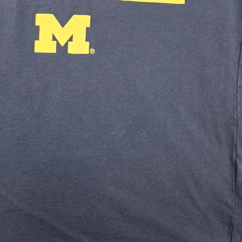 Mens Nike Jordan Michigan Wolverines Long Sleeve T Shirt Medium Blue